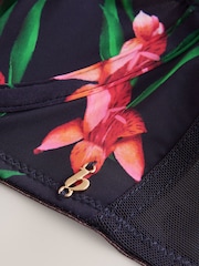 B by Ted Baker Navy Floral Plunge Bra - Image 8 of 9