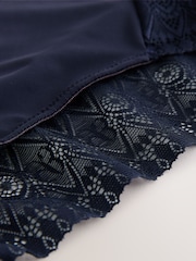 B by Ted Baker Navy Floral High Waist Briefs 2 Pack - Image 11 of 11