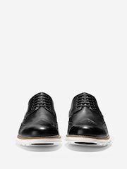Cole Haan Mens Wide Fit Original Grand Wingtip Oxford Brown Shoes - Image 3 of 6