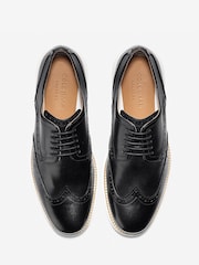 Cole Haan Mens Wide Fit Original Grand Wingtip Oxford Brown Shoes - Image 5 of 6