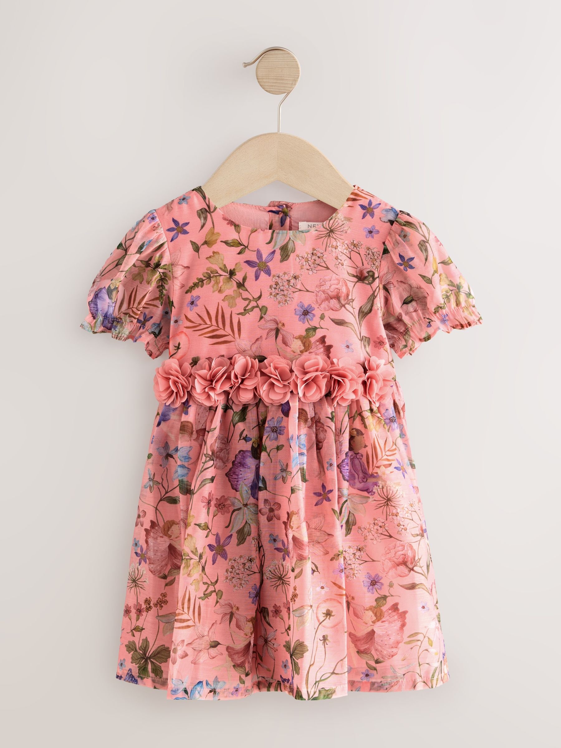 Cumpără Zână roz - Rochie cu corsaj floral (3luni-8ani) from Next