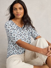 White Stuff White 100% Organic Cotton Weaver Jersey T-Shirt - Image 3 of 6