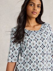 White Stuff White 100% Organic Cotton Weaver Jersey T-Shirt - Image 4 of 6