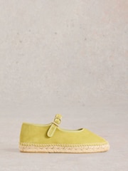 White Stuff Green Mary Jane Espadrilles - Image 1 of 4