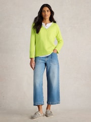 White Stuff Yellow Naria Jumper - Image 3 of 6