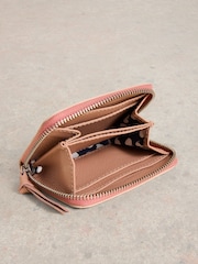 White Stuff Pink Cerys Zip Around Purse - Image 4 of 4
