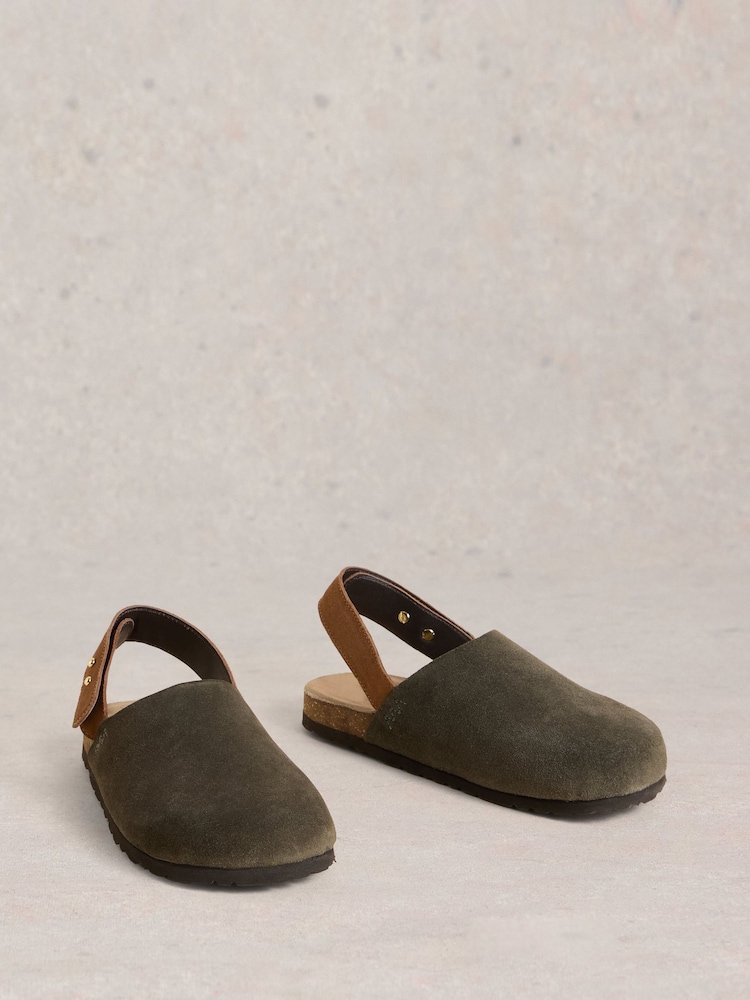 White Stuff Green Mary Slingback Footbed Sandals - Image 2 of 4
