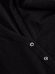 White Stuff Black 100% Cotton Annie Jersey Shirt - Image 6 of 6