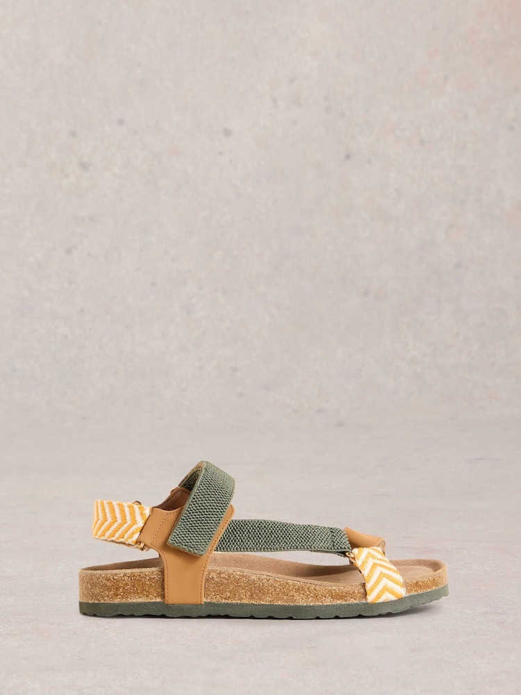 White Stuff Brown Trek Footbed Sandals - Image 1 of 4