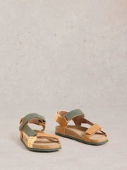 White Stuff Brown Trek Footbed Sandals - Image 2 of 4