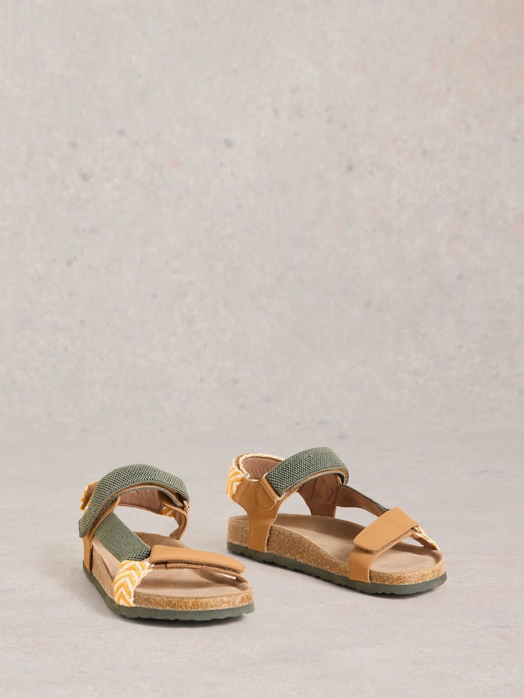White Stuff Brown Trek Footbed Sandals - Image 2 of 4