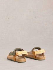 White Stuff Brown Trek Footbed Sandals - Image 3 of 4