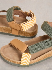 White Stuff Brown Trek Footbed Sandals - Image 4 of 4