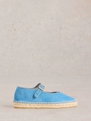 White Stuff Blue Mary Jane Espadrilles - Image 1 of 4