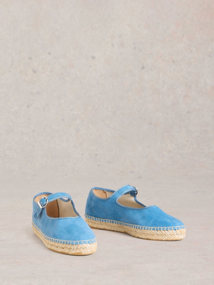 White Stuff Blue Mary Jane Espadrilles - Image 2 of 4
