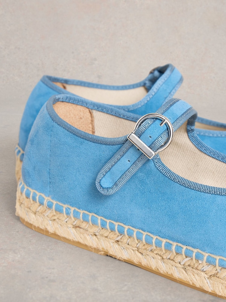 White Stuff Blue Mary Jane Espadrilles - Image 4 of 4