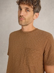 White Stuff Suffolk Stripe Short Sleeve 100% Organic Cotton T-Shirt - Image 3 of 6