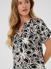 Ano Short Sleeve Notch Neck Blouse - Image 4 of 4