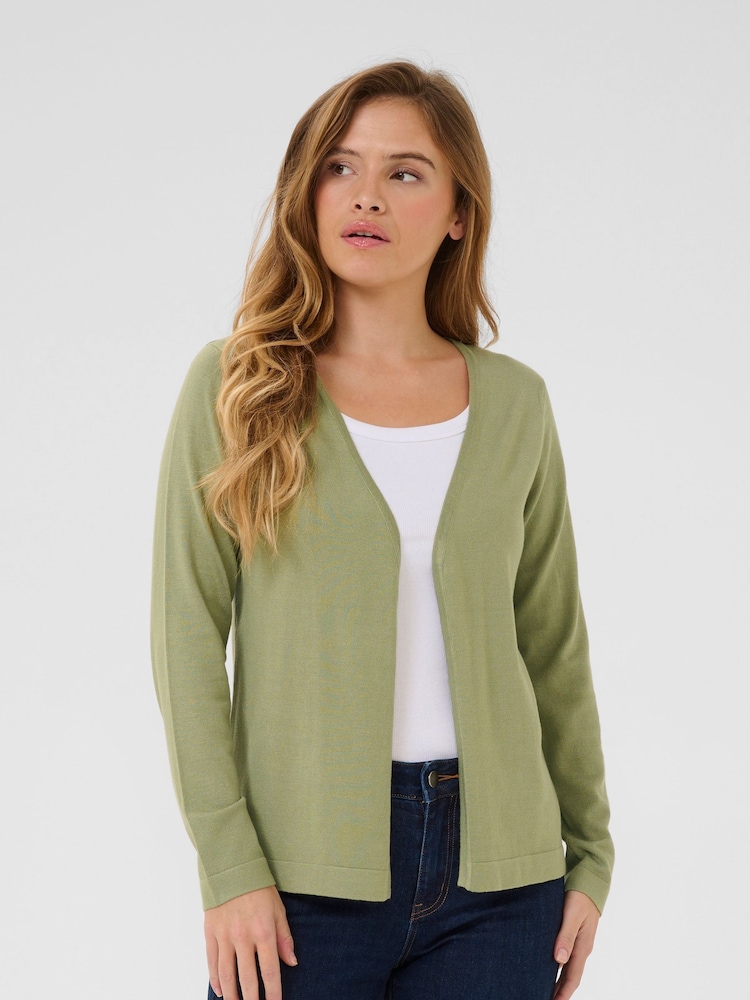 Kaffe Green Fenia Astrid Open Cardigan - Image 1 of 6