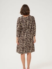 Kaffe Natural A Fashionable Fit and Flare Dress - Image 2 of 6