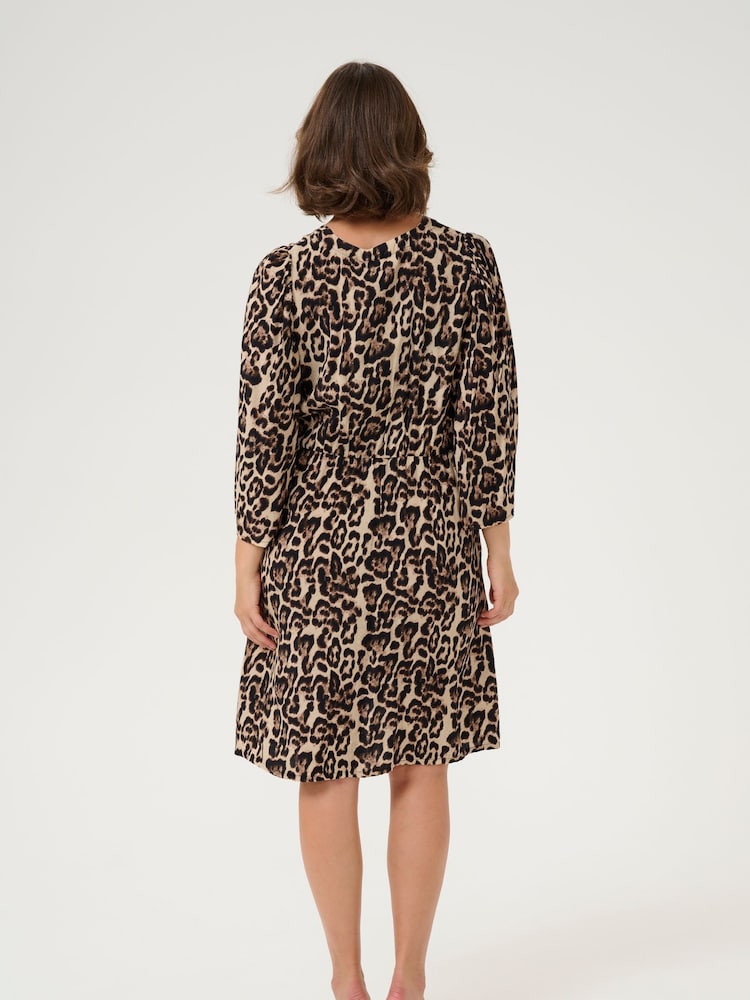 Kaffe Natural A Fashionable Fit and Flare Dress - Image 2 of 6