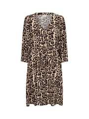 Kaffe Natural A Fashionable Fit and Flare Dress - Image 5 of 6