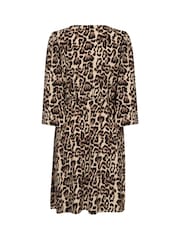 Kaffe Natural A Fashionable Fit and Flare Dress - Image 6 of 6