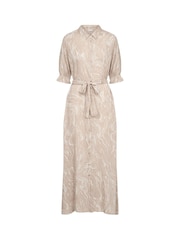 Kaffe Kamira Printed Weave Black Shirt Dress - Image 3 of 4