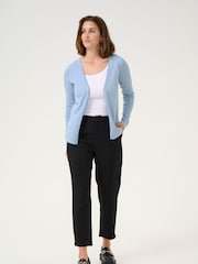 Kaffe Blue Fenia Astrid Open Cardigan - Image 2 of 6