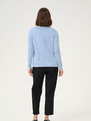 Kaffe Blue Fenia Astrid Open Cardigan - Image 3 of 6