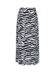 Kaffe Kaedita Amber Printed A-Line Black Skirt - Image 6 of 6