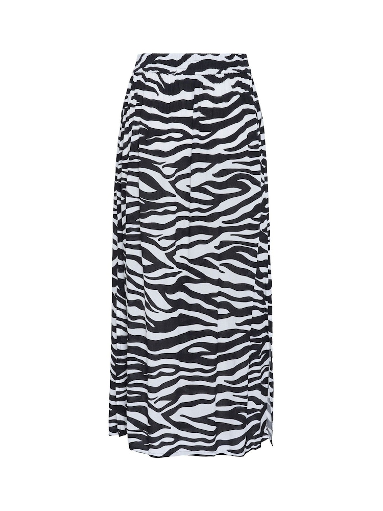 Kaffe Kaedita Amber Printed A-Line Black Skirt - Image 6 of 6
