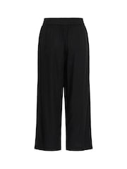Kaffe KAmilia Cropped Wide Black Trousers - Image 2 of 2