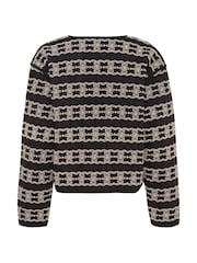 Kaffe Karonia Tie V-Neck Black Jacket - Image 6 of 6
