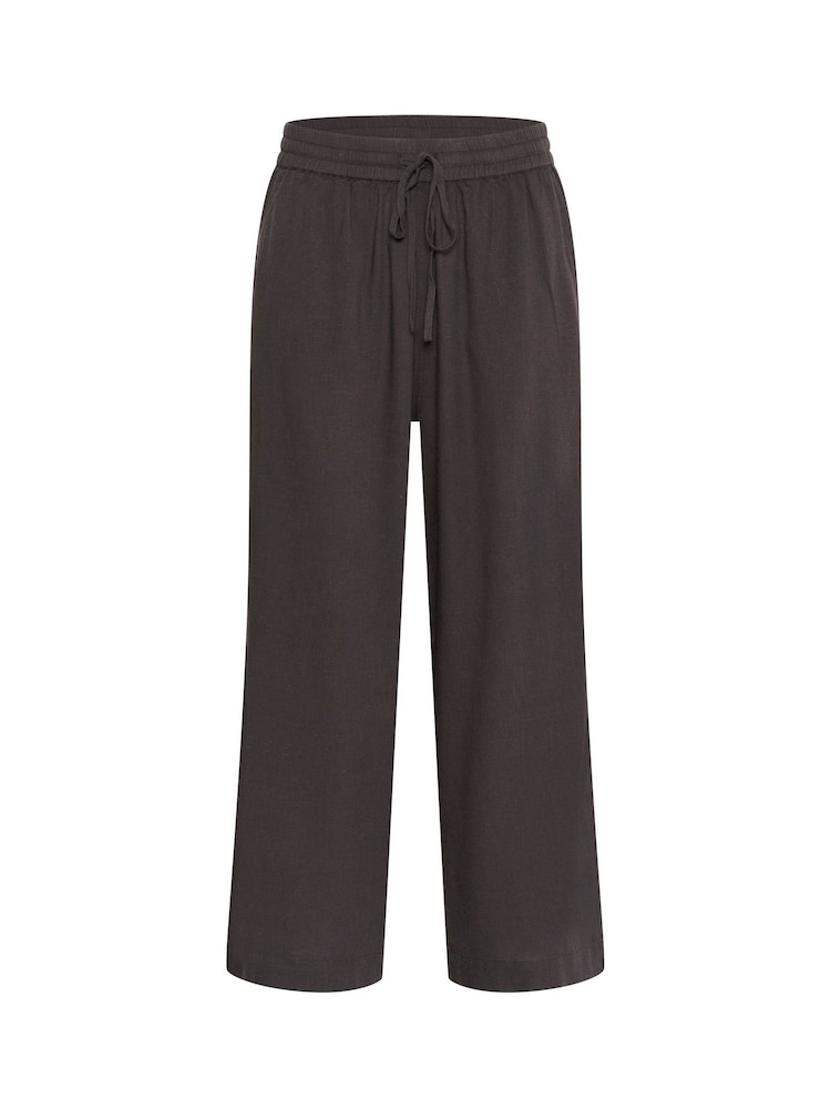 Kaffe Grey KAmilia Relaxed Cropped Trousers - Image 1 of 2