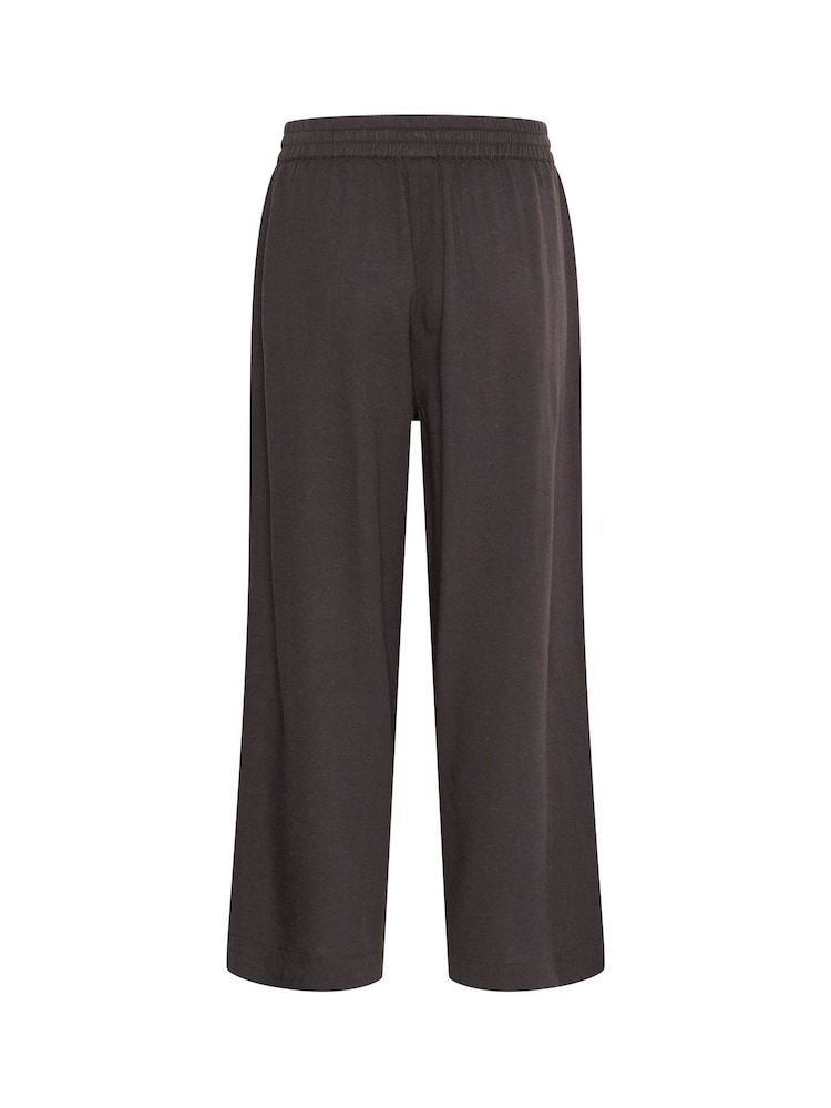 Kaffe Grey KAmilia Relaxed Cropped Trousers - Image 2 of 2