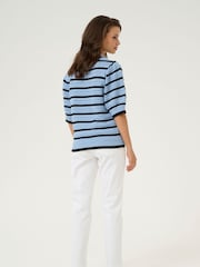 Kaffe Blue KAevelyn Knit Pullover Jumper - Image 3 of 6