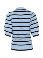 Kaffe Blue KAevelyn Knit Pullover Jumper - Image 6 of 6