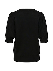 Kaffe Lone Slim Fit Half Sleeve Pullover Jumper - Image 5 of 5