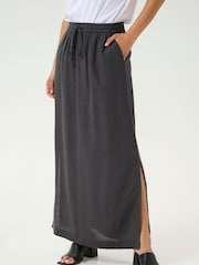 Kaffe Grey KAmilia Midi Skirt - Image 1 of 6