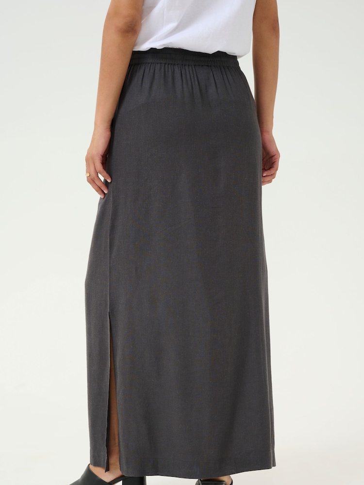 Kaffe Grey KAmilia Midi Skirt - Image 2 of 6