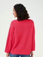 Kaffe Red KAlorri Pullover Knitwear Jumper - Image 2 of 6