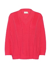 Kaffe Red KAlorri Pullover Knitwear Jumper - Image 5 of 6