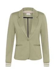 Kaffe Green Kinnie Rib Knit Cuffs Blazer - Image 5 of 6