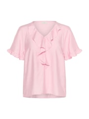 Kaffe Pink Kamariana Ruffle Detail Blouse - Image 4 of 5