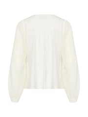 Kasonja V-Neck Buttoned Lace Blouse - Image 6 of 6
