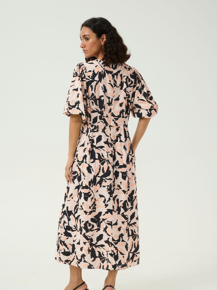 Kaffe Stylish Midi Black Dress - Image 2 of 5
