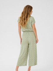 Kaffe Green KAmira Plain Weave Jumpsuit - Image 2 of 5
