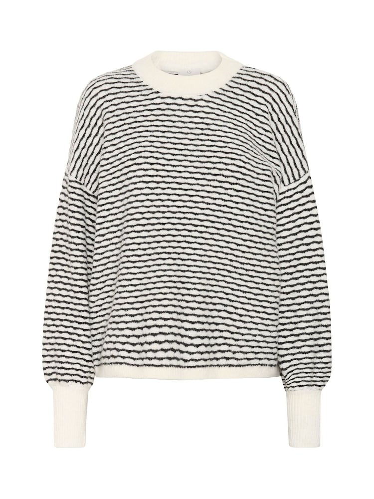 Kaffe KAellery Crew Neck Casual Fit Pullover Black Jumper - Image 4 of 5