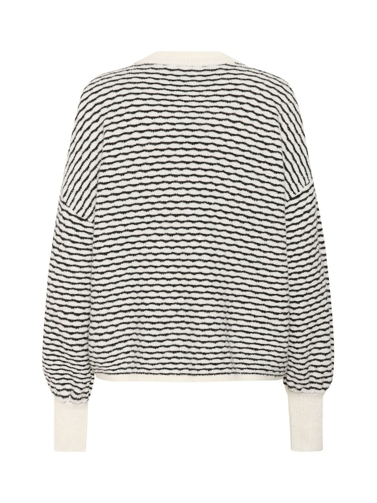 Kaffe KAellery Crew Neck Casual Fit Pullover Black Jumper - Image 5 of 5